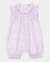 Kissy Kissy Girl's Summer Gardens Smocked Playsuit In Li