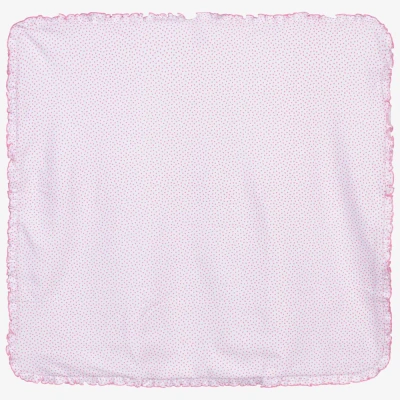 Kissy Kissy Girls Ditsy Cotton Blanket (73cm) In Pink