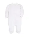 Kissy Kissy Girls' Elephant Print Footie - Baby In White/pink