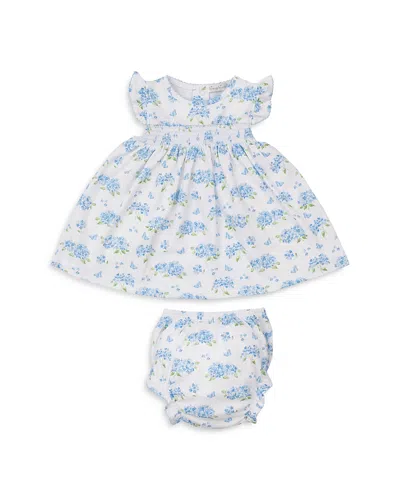 Kissy Kissy Girls' Floral Print Dress And Bloomers - Baby In Light Blue