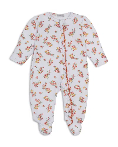 Kissy Kissy Girls' Floral Print Zip Footie - Baby In Purple