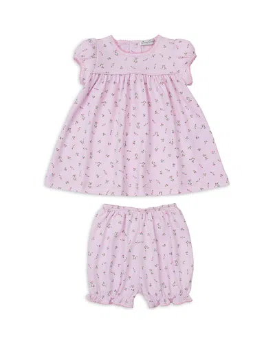 Kissy Kissy Girls' Garden Roses Print Dress & Diaper Cover - Baby In Pink