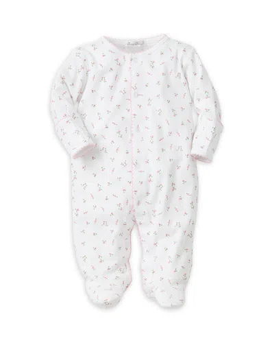 Kissy Kissy Girls' Garden Roses Print Footie - Baby In White