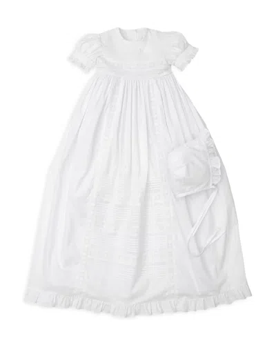 Kissy Kissy Girls' New Nicole Cotton Gown & Hat Set - Baby In White