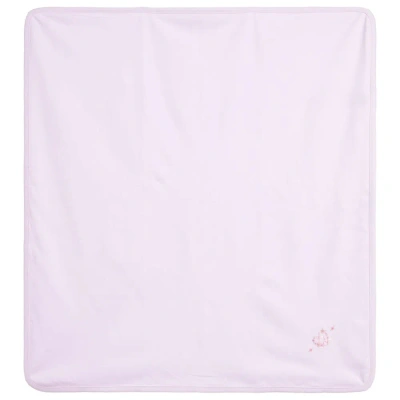 Kissy Kissy Girls Pink Blush Blanket (74cm) In White