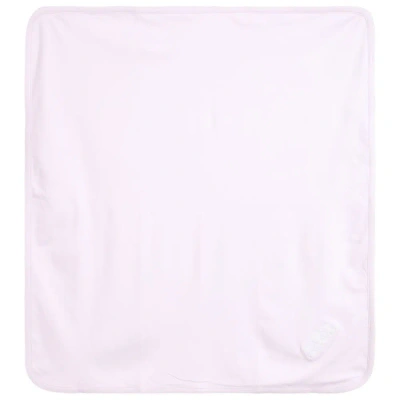 Kissy Kissy Girls Pink Teddy Blanket (74cm) In White