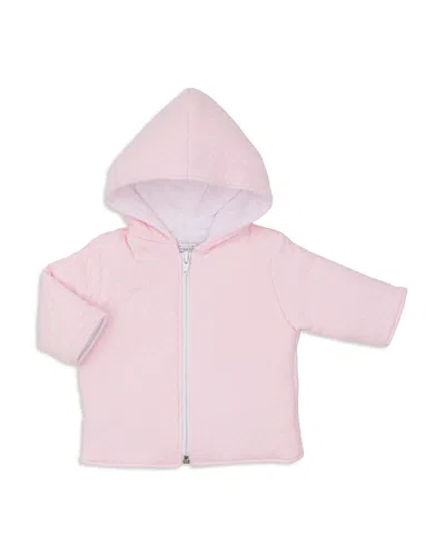 Kissy Kissy Girls' Reversible Jacquard Padded Zip Jacket - Baby In Pink