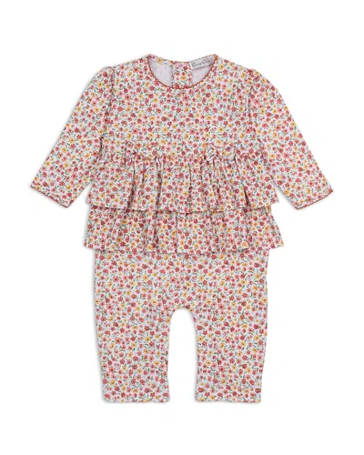 Kissy Kissy Girls' Ruffled Printed Playsuit Coverall - Baby In Multi