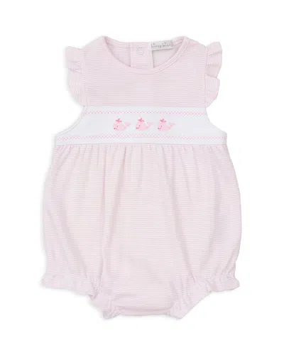 Kissy Kissy Girls' Striped Bubble Romper - Baby In Pink