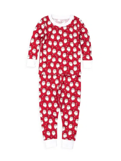 Kissy Kissy Kid's 2-piece Santa Pajama Set In Red