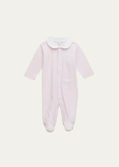 Kissy Kissy Kid's New Beginnings Collared Footie In Pink