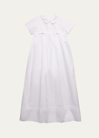 Kissy Kissy Kid's Graham Christening Button Off Gown In White
