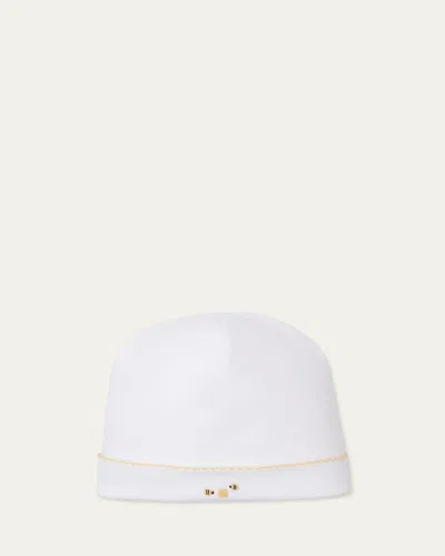 Kissy Kissy Kid's Sce Bee Hive Embroidered Hat In White/yellow