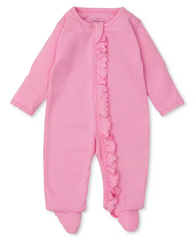 Kissy Kissy Kid's Whale Antics Zip-up Footie In Pink