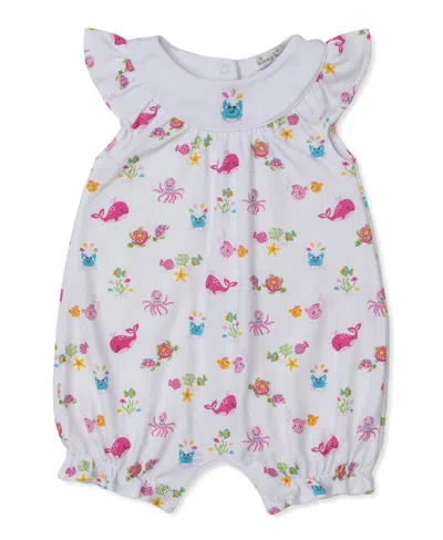 Kissy Kissy Kids Ocean Antics Short Playsuit In Multi In White