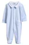 Kissy Kissy New Beginnings Pima Cotton Footie In Blue