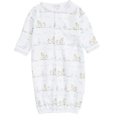 Kissy Kissy Babies'  Noah Pima Cotton Convertible Gown In White