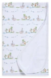 Kissy Kissy Noah's Print Pima Cotton Blanket In Multi