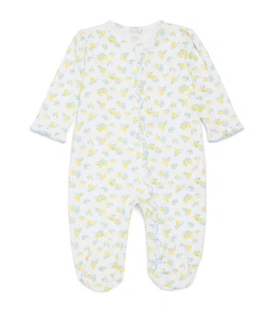 Kissy Kissy Kids'  Organic Cotton Lemon All-in-one In Red