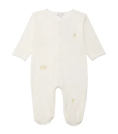 Kissy Kissy Kids' Pima Cotton Cheery Chick All-in-one In Yellow