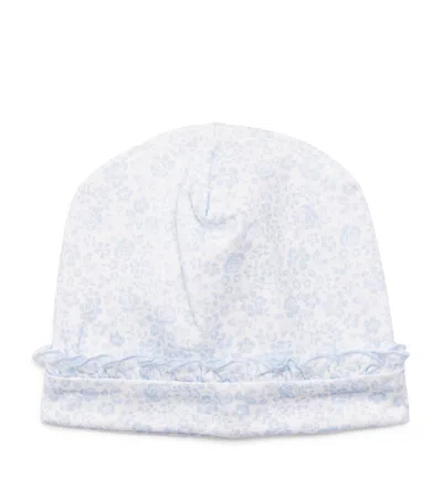 Kissy Kissy Kids'  Pima Cotton Country Gardens Hat In Blue