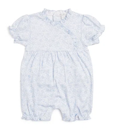 Kissy Kissy Kids' Pima Cotton Country Gardens Playsuit In Blue