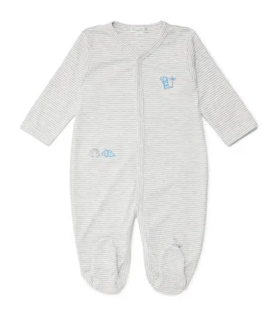 Kissy Kissy Kids'  Pima Cotton Dinosaur Territory All-in-one In White