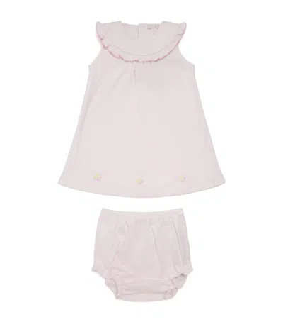 Kissy Kissy Kids'  Pima Cotton Dress And Bloomers Set In Pink