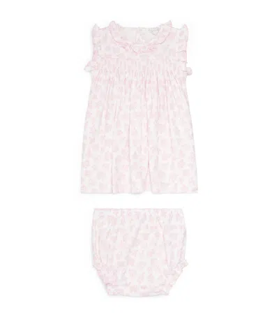 Kissy Kissy Babies'  Pima Cotton Dress And Bloomers Set In Pink
