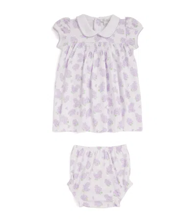 Kissy Kissy Kids'  Pima Cotton Dress And Bloomers Set In Purple