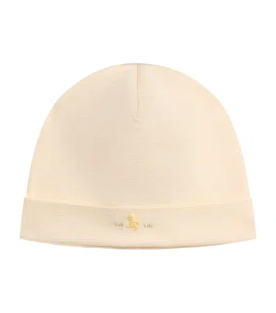 Kissy Kissy Kids' Pima Cotton Duckling Hat In Neutral
