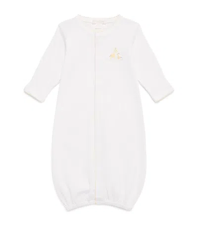 Kissy Kissy Babies'  Pima Cotton Giraffe Convertible Gown In Multi