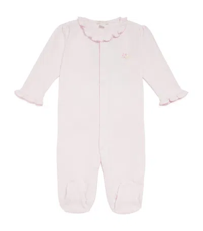 Kissy Kissy Kids' Pima Cotton Lemon Blossom All-in-one In Pink