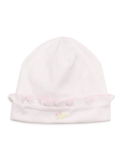 Kissy Kissy Kids' Pima Cotton Lemon Blossom Bonnet In Pink