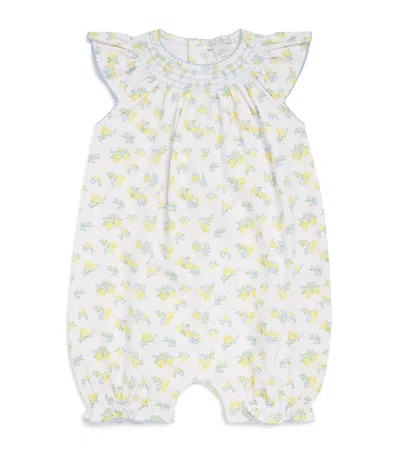 Kissy Kissy Kids'  Pima Cotton Lemon Blossom Playsuit