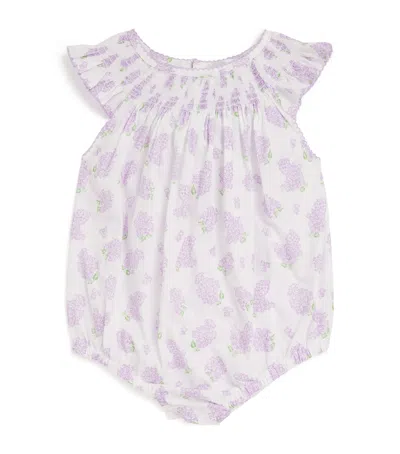 Kissy Kissy Kids'  Pima Cotton Lilac Love Bodysuit In Purple