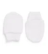 Kissy Kissy Pima Cotton Mittens In White