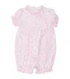 Kissy Kissy Pima Cotton Old English Roses Bodysuit In Pink