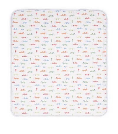 Kissy Kissy Pima Cotton Sizzling Speedway Blanket In Multi
