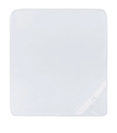 Kissy Kissy Pima Cotton Spring Bunny Blanket In White