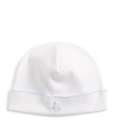 Kissy Kissy Kids' Pima Cotton Spring Bunny Hat In White
