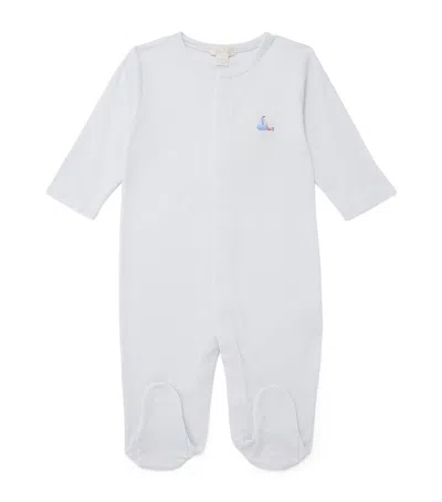 Kissy Kissy Kids'  Pima Cotton Stripe All-in-one In Blue