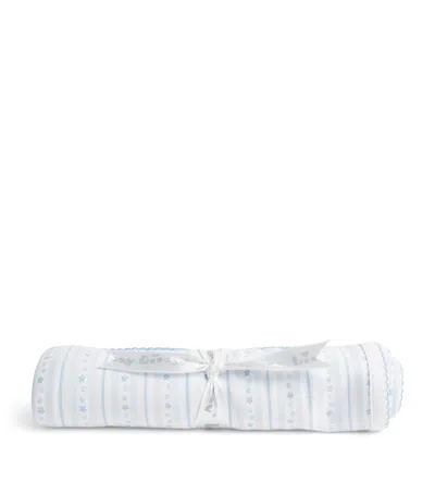 Kissy Kissy Pima Cotton Superstars Blanket In Blue