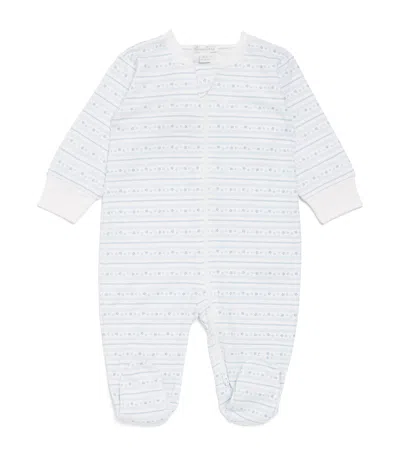 Kissy Kissy Kids'  Pima Cotton Superstars Print All-in-one In Blue