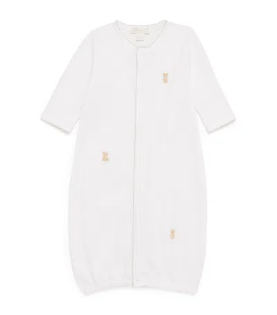 Kissy Kissy Kids' Pima Cotton Teddy Convertible Gown In Neutral