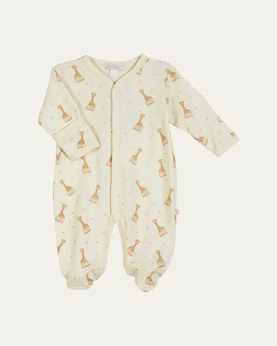 Kissy Kissy Kids' Sophie Giraffe Footie Playsuit In Neutral