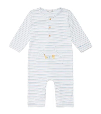 Kissy Kissy Kids'  Stripe Jungle Hang Playsuit In White