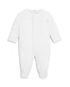Kissy Kissy Unisex Dot Print Footie - Baby In Silver
