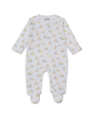 Kissy Kissy Unisex Duck Print Zip Footie - Baby In Multi
