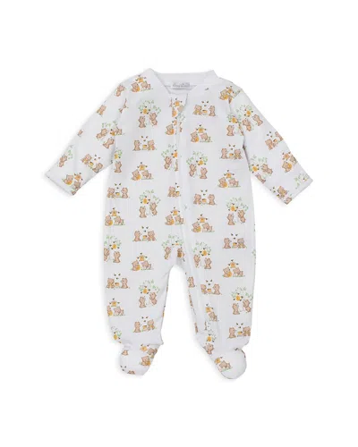 Kissy Kissy Unisex Printed Zip Front Footie - Baby In Brown